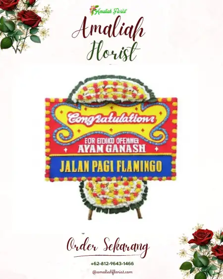 Sewa Papan Bunga Setiamanah